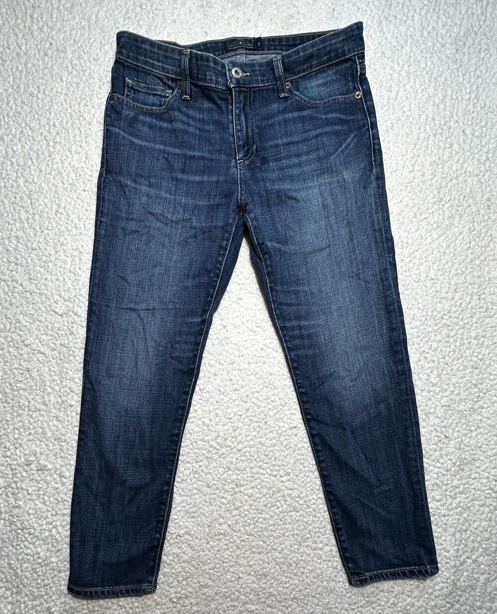 Lucky Brand 221 Straight Jeans Womens Size 6 28 Beach Break Medium Dark Wash